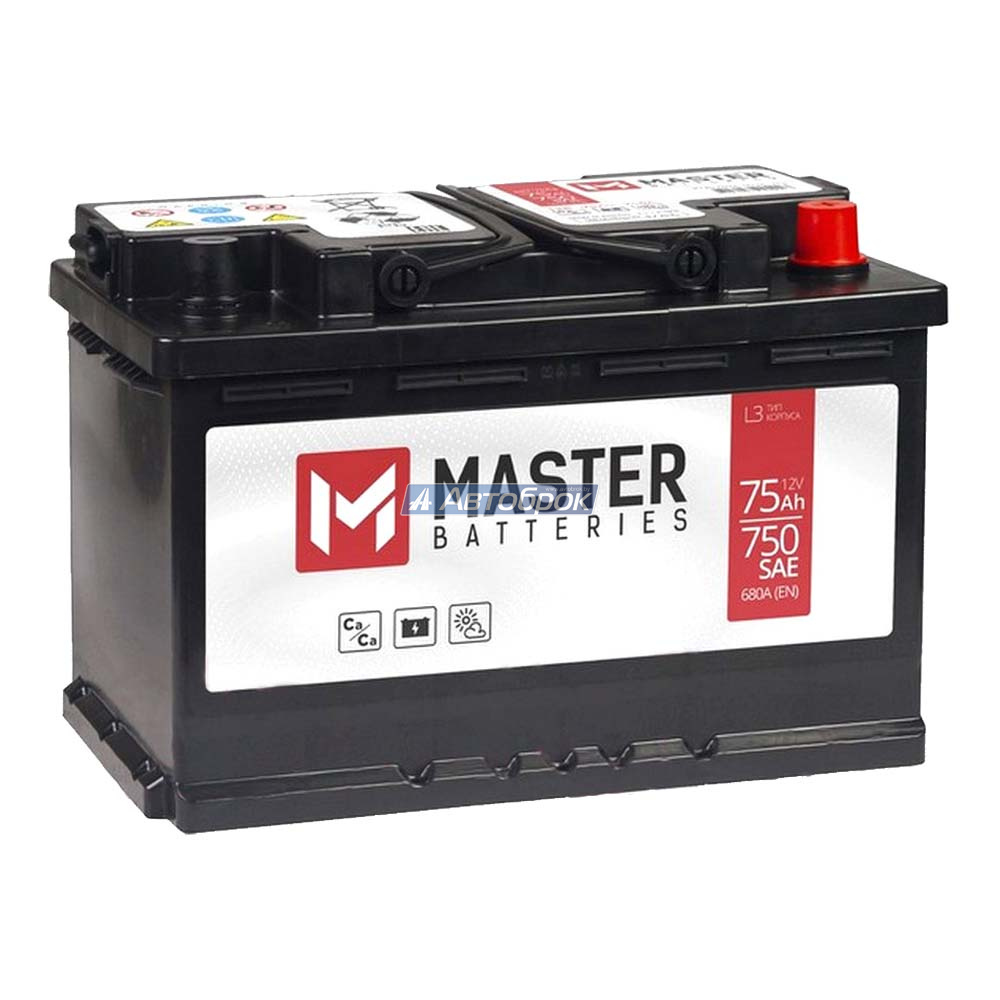 MASTER BATTERIES 75Аh 680A