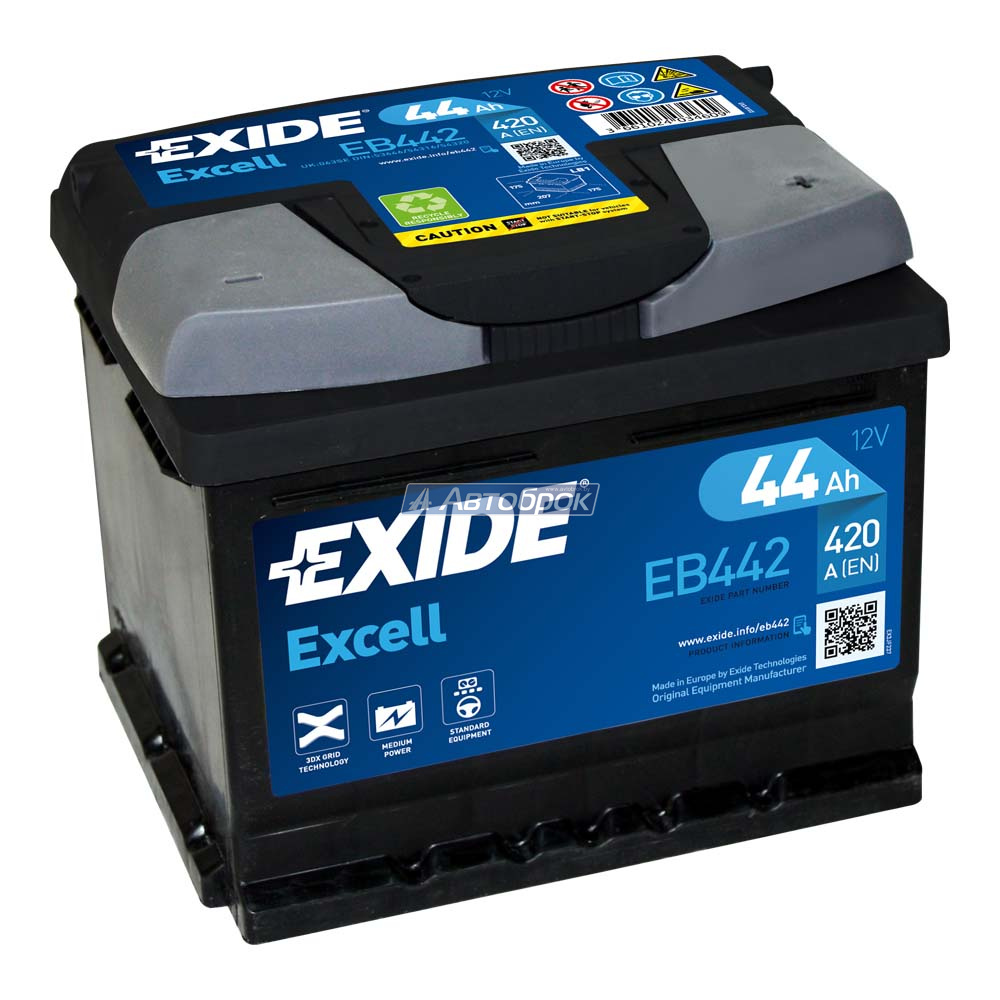 EXIDE EXCELL LB 44Аh 420A