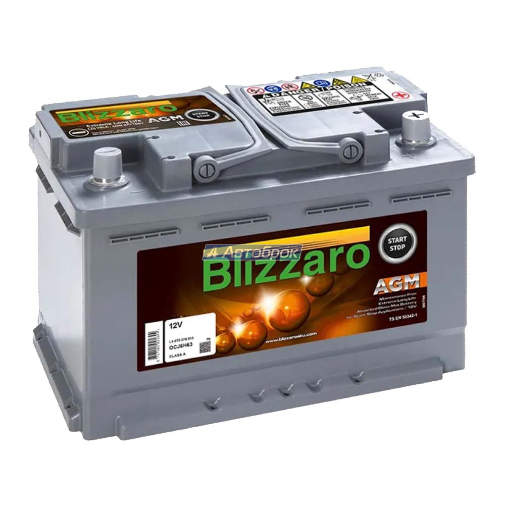 BLIZZARO AGM 80Аh 800A
