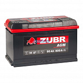 ZUBR AGM 80Аh 800A